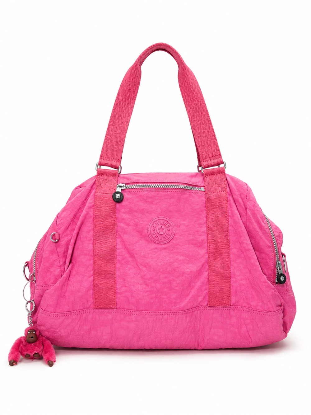 Kipling – Tag Along Handbag Duffle Travel Bag – Hot Pink – OS